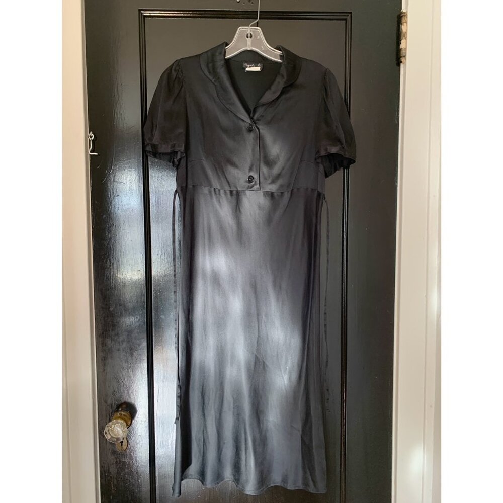 Agnes B. Black Silk Dress